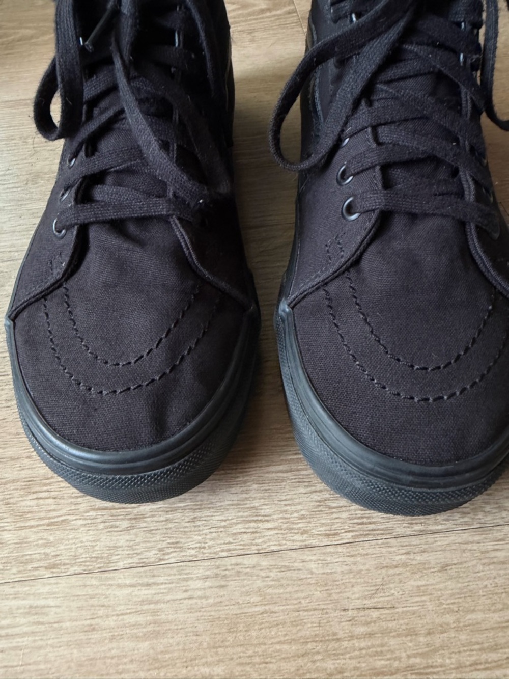 Vans Sk8 Hi Triple Black Men’s 8 | Women’s 9.5 - Picture 5 of 8
